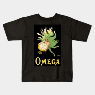 Omega Watches - Vintage Advertising Poster Design Kids T-Shirt